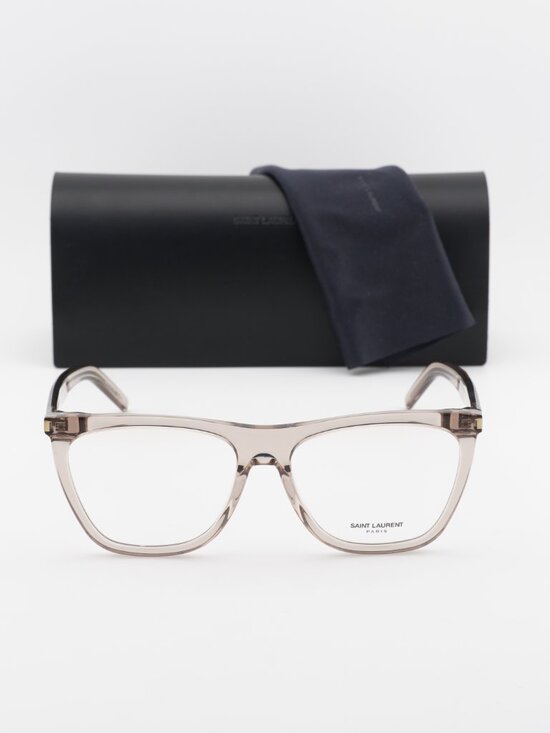 Saint Laurent SL518 004 Square Eyeglasses – Brown 56mm main image 5